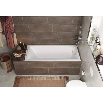 Ванна акриловая прямоугольная 1MarKa Aelita Slim 1650х750 белый (01ае1675слим)