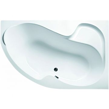 Ванна акриловая асимметричная 1MarKa Aura R 1600х1050 белый (01ау1610п)