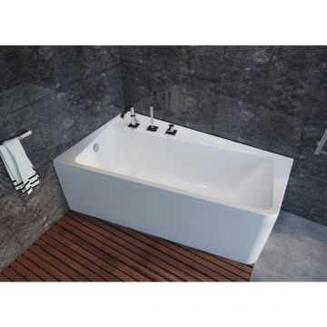 Ванна акриловая асимметричная 1MarKa Direct L 1700х1000 белый (01дир1710л)