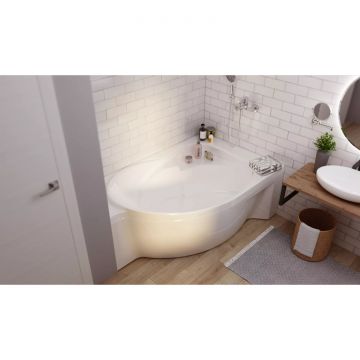 Ванна акриловая асимметричная 1MarKa Ergonomika R 1750х1100 белый (01эрг17511п)