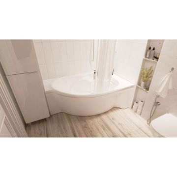 Ванна акриловая асимметричная 1MarKa Ergonomika R 1750х1100 белый (01эрг17511п)