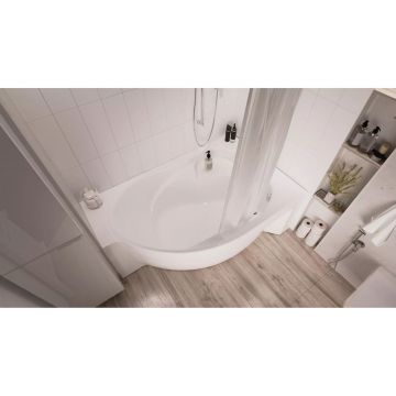 Ванна акриловая асимметричная 1MarKa Ergonomika R 1750х1100 белый (01эрг17511п)