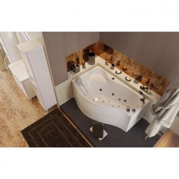 Ванна акриловая асимметричная 1MarKa (1Марка) Gracia L 1500х900 белый (01гр1590л)