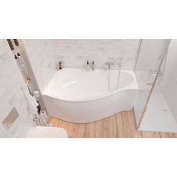 Ванна акриловая асимметричная 1MarKa (1Марка) Gracia L 1500х900 белый (01гр1590л)