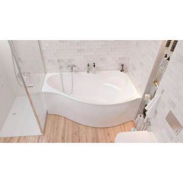 Ванна акриловая асимметричная 1MarKa Gracia R 1700х1000 белый (01гр1710п)