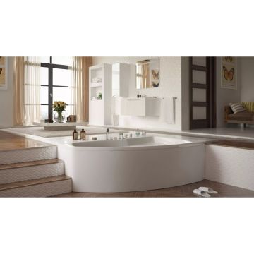 Ванна акриловая асимметричная 1MarKa (1Марка) Assol R 1600х1000 белый (01асс1610п)