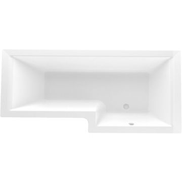 Ванна акриловая асимметричная 1MarKa (1Марка) Linea R 1650х850 белый (01лин16585п)