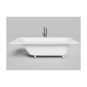 Ванна пристенная/встраиваемая Salini (Салини) Orlanda Plus 1900х610х380 мм, 102014M, белый матовый