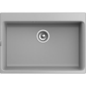Мойка кухонная прямоугольная Rivelato (Ривелато) Axel 70 (Х-70 серый металлик)