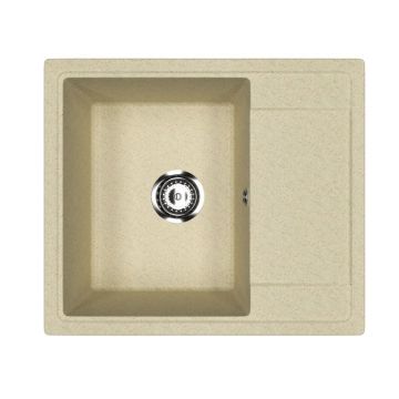 Кухонная мойка из искусственного камня Uperwood (Упервуд) ECON UPD-201, 002, прямоугольная, бежевая матовая 4910201236