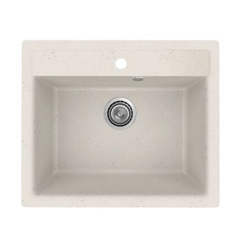 Кухонная мойка из искусственного камня Uperwood (Упервуд) ECON UPD-104, 001, прямоугольная, белая матовая 4010202100