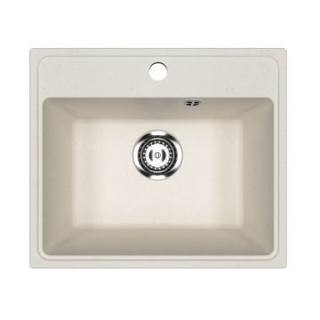 Кухонная мойка из искусственного камня Uperwood (Упервуд) ECON UPD-408, 001, прямоугольная, белая матовая 4910201231