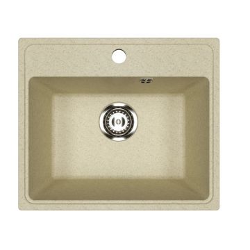 Кухонная мойка из искусственного камня Uperwood (Упервуд) ECON UPD-408, 002, прямоугольная, бежевая матовая 4910201232
