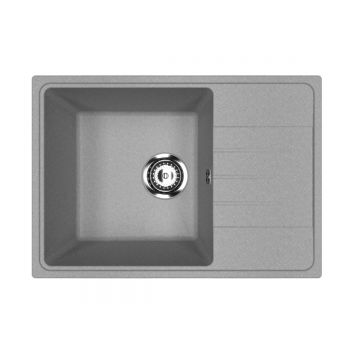 Кухонная мойка из искусственного камня Uperwood (Упервуд) ECON UPD-506, 003, прямоугольная, серая матовая 4910201241