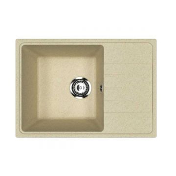 Кухонная мойка из искусственного камня Uperwood (Упервуд) Econ UPD-506, 002, прямоугольная, бежевая матовая, 4910201240