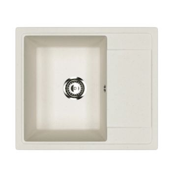 Кухонная мойка из искусственного камня Uperwood (Упервуд) ECON UPD-201, 001, прямоугольная, белая матовая 4910201235