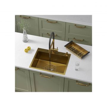 Кухонная мойка RoxenBath (РоксенБаз) Simple 60 PVD, золото, 560220-60G