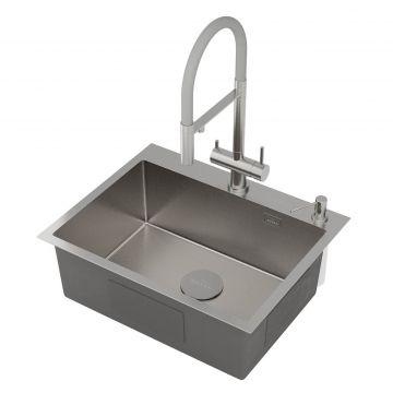 Кухонная мойка RoxenBath (РоксенБаз) Simple 60, сатин, 560220-60-GR