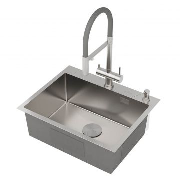 Кухонная мойка RoxenBath (РоксенБаз) Simple 60, сатин, 560220-60-V