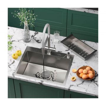 Кухонная мойка RoxenBath (РоксенБаз) Simple 60, сатин, 560220-60-V