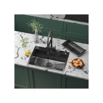 Кухонная мойка RoxenBath (РоксенБаз) Simple 65 PVD, графит, 560220-65B