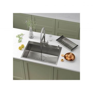 Кухонная мойка RoxenBath (РоксенБаз) Simple 70, сатин, 560220-70