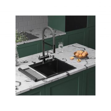 Кухонная мойка RoxenBath (РоксенБаз) Simple 45 PVD, графит, 560220-45B