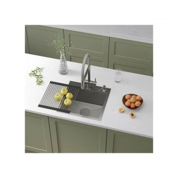 Кухонная мойка RoxenBath (РоксенБаз) Snake 45, сатин, 560220-45-S