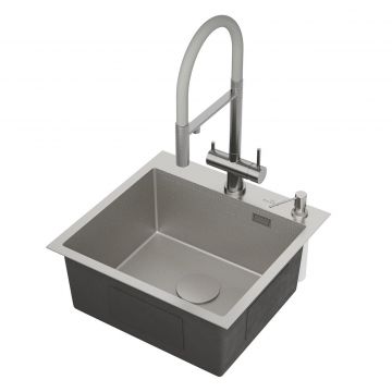 Кухонная мойка RoxenBath (РоксенБаз) Snake 50, сатин, 560220-50-S