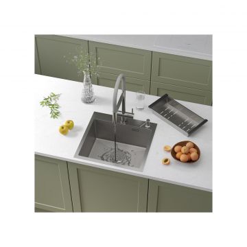 Кухонная мойка RoxenBath (РоксенБаз) Snake 50, сатин, 560220-50-S