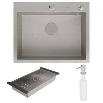 Кухонная мойка RoxenBath (РоксенБаз) Snake 60, сатин, 560220-60-S