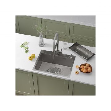 Кухонная мойка RoxenBath (РоксенБаз) Snake 60, сатин, 560220-60-S