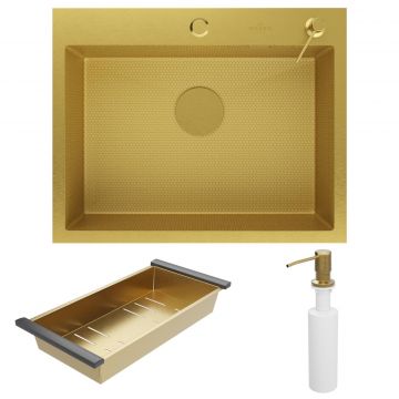 Кухонная мойка RoxenBath (РоксенБаз) Snake 60, золото, 560220-60-GS