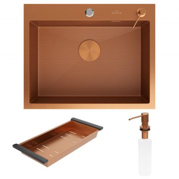 Кухонная мойка RoxenBath (РоксенБаз) Snake 60 PVD, бронза, 560220-60-BRS