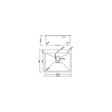 Кухонная мойка RoxenBath (РоксенБаз) Stage 60-BS, графит, 560250-60-BS