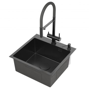 Кухонная мойка RoxenBath (РоксенБаз) Simple 50 PVD, графит, 560220-50B