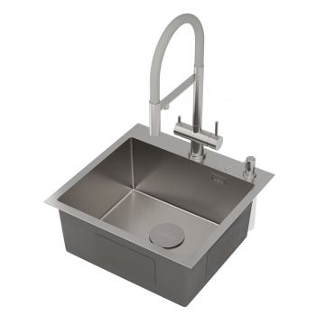 Кухонная мойка RoxenBath (РоксенБаз) Simple 50, сатин, 560220-50-GR