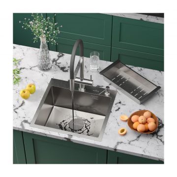 Кухонная мойка RoxenBath (РоксенБаз) Simple 50, сатин, 560220-50-V