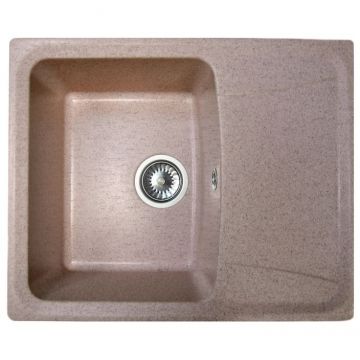 Мойка кухонная AquaGranitEx из искусственного гранита прямоугольная AquaGranitEx М-17K 315 розовая