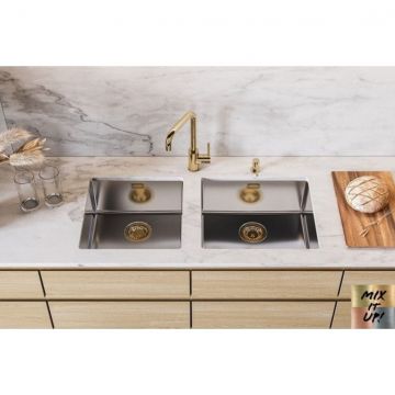 Мойка кухонная прямоугольная Alveus (Алвеус) Kombino 40 Нержавеющая сталь KMB FI (1122682) с сифоном