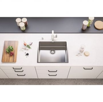 Мойка кухонная прямоугольная Alveus (Алвеус) Kombino 50 Нержавеющая сталь KMB FI (1114489) с сифоном