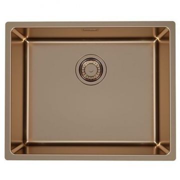 Мойка кухонная прямоугольная Alveus (Алвеус) Monarch Kombino 50 Copper SAT (1120381) с выпуском без сифона