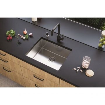 Мойка кухонная прямоугольная Alveus (Алвеус) Kombino 50 Нержавеющая сталь SAT (1100237) с сифоном