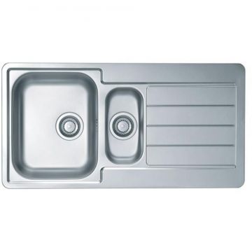Мойка кухонная прямоугольная Alveus (Алвеус) Line 10 Нержавеющая сталь NAT (1064281) с сифоном