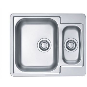 Мойка кухонная прямоугольная Alveus (Алвеус) Line 50 Нержавеющая сталь NAT (1065676) с сифоном