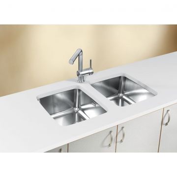 Мойка кухонная прямоугольная Alveus (Алвеус) Luno 20 Нержавеющая сталь SAT (1128740) с сифоном