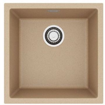 Мойка кухонная квадратная Alveus (Алвеус) Granital Omni 20 Beige-G55 (1150047) с сифоном 1145083