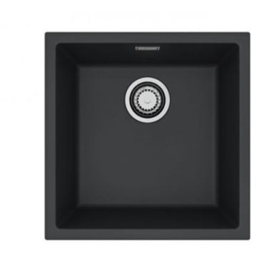 Мойка кухонная квадратная Alveus (Алвеус) Granital Omni 20 Deep Black-G90 (1150048) с сифоном 1145083