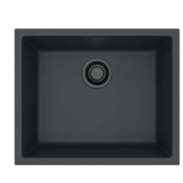 Мойка кухонная прямоугольная Alveus (Алвеус) Granital Omni 30 Deep Black-G90 BE (1150057) с сифоном 1148151