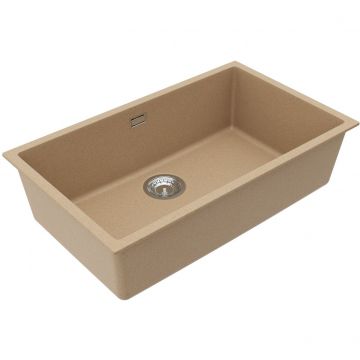 Мойка кухонная прямоугольная Alveus (Алвеус) Granital Omni 40 Beige-G55 (1150061) с сифоном 1145083